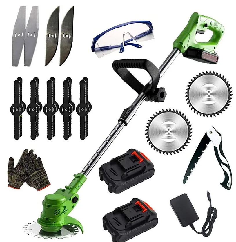 Cordless grass trimmer + video